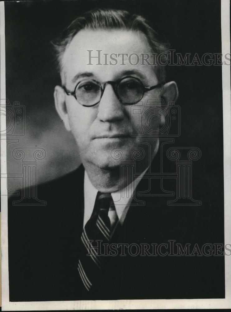 1933 Press Photo William C. Ernest, Okla State Bank examiner - neb86064 - Historic Images