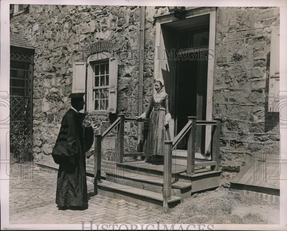 1936 Press Photo Countess Benigna von Zinzendorf of Moravian College for Women - Historic Images