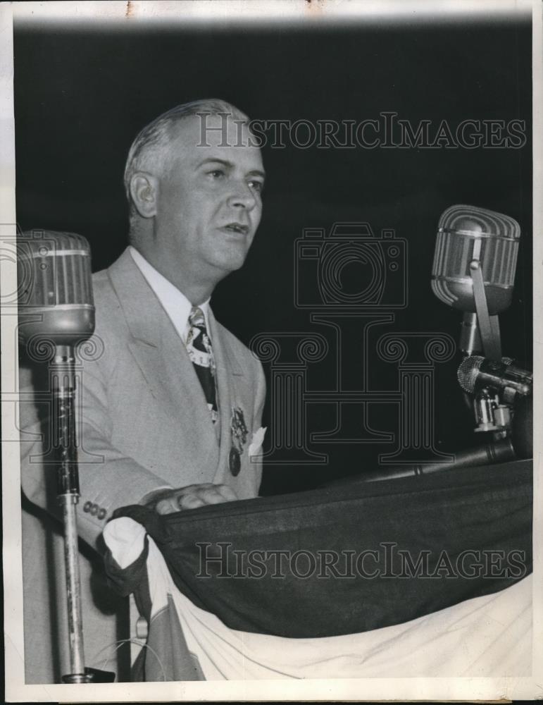 1944 Press Photo Chicago, Ill. Gov, Dwight H Green at GOP convention - neb87495 - Historic Images