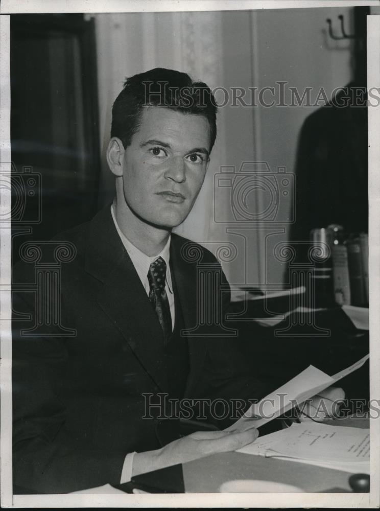 1936 Press Photo Laurence Duggau of New York State Dept. - neb87098 - Historic Images