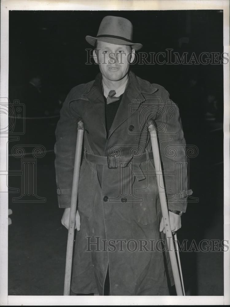 1943 Press Photo NYC, Alpheus Smithberger repatriated from Japanese POW camp - Historic Images
