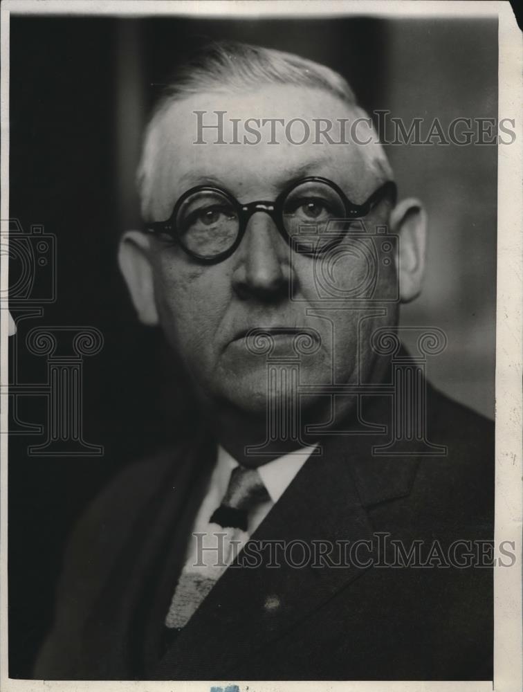 1929 Press Photo DH McArthur Democratic Candidate For North Dakota Governor - Historic Images