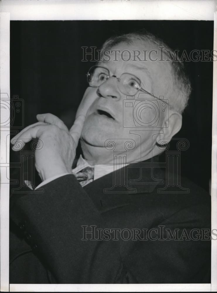 1943 Press Photo Sec of the Interior, Harold Ickes in Wash.D.C. - neb85735 - Historic Images