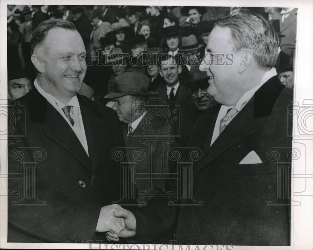 1946 Press Photo Colgate Darden Liam tuck Virginia Governor - Historic Images