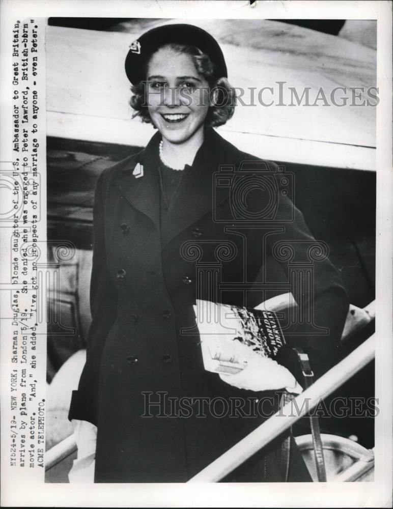 1950 Press Photo NYC, Sharman Douglas daughter of Amb to G.B. - Historic Images