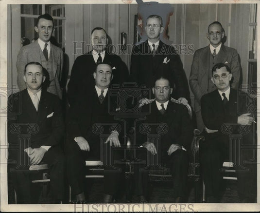 1931 Press Photo Businessmen Whitcomb Marlin O'Malley Barlow Smithhailer Oster - Historic Images