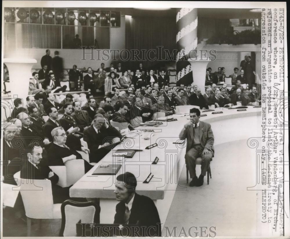 1947 Press Photo General view of the Inter American Conference in Petropolis - Historic Images