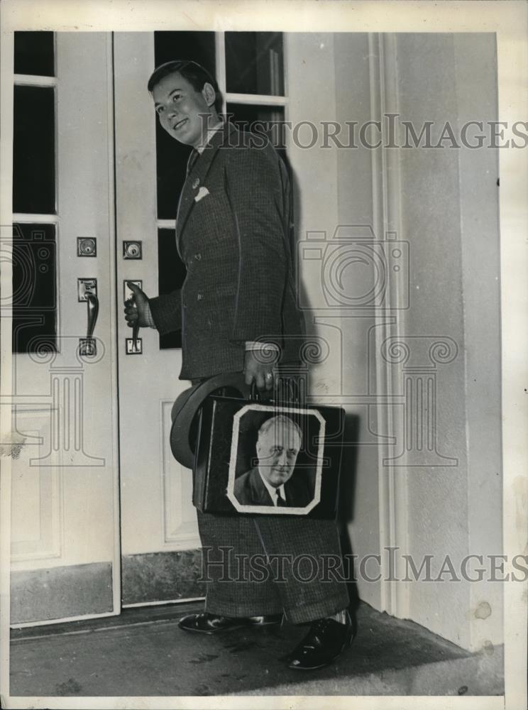 1936 Press Photo Lee Edgar nagle High school student - Historic Images