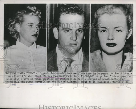 Press Photo Biggest Vice Scandal in 20 Years Heir to Fortune Goes on Trial - Historic Images