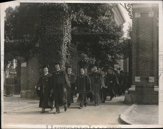 1932 Press Photo Harvard Baccalaureates at Cambridge, Mass. - Historic Images