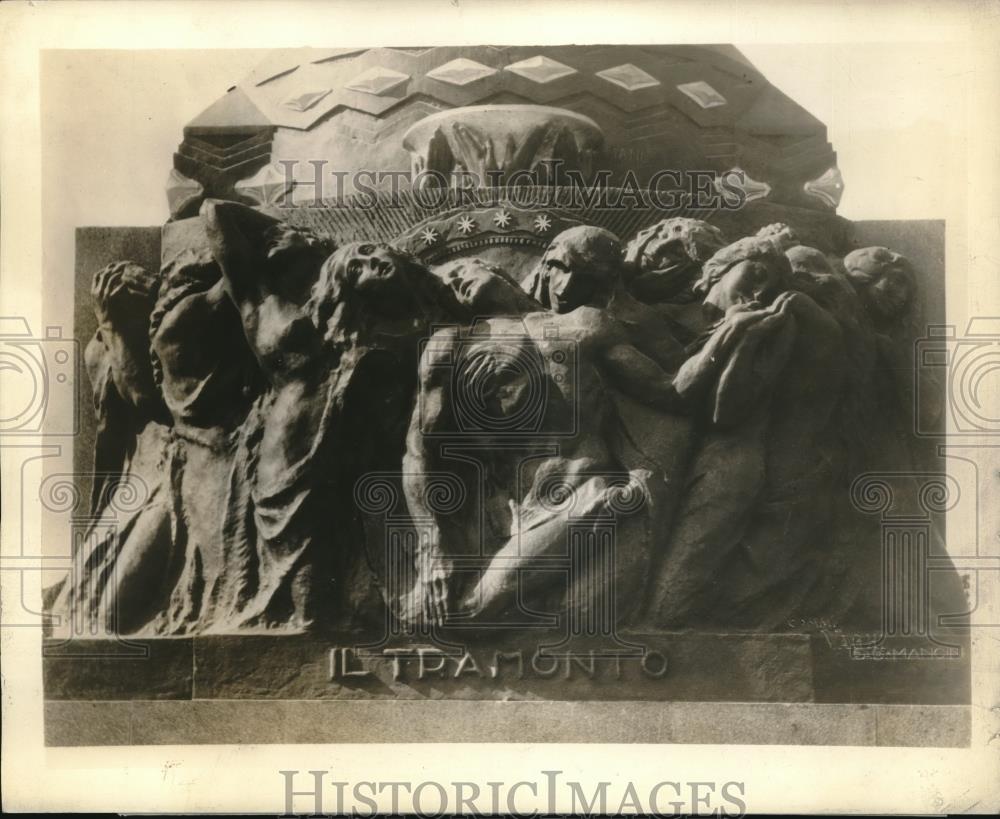 1930 Press Photo Monument to Cleofonte Campanini in Parma, Italy - Historic Images