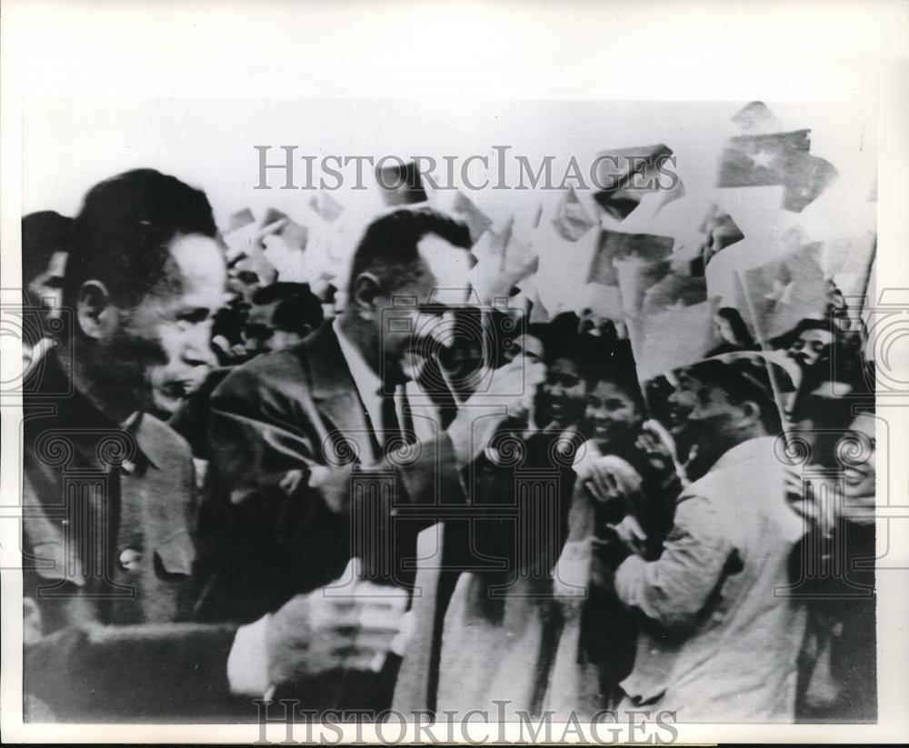 1965 Press Photo Soviet Premier Alexei Kosygin &amp; N. Vietnam PM Pham Van Dong - Historic Images