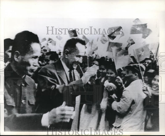 1965 Press Photo Soviet Premier Alexei Kosygin & N. Vietnam PM Pham Van Dong - Historic Images