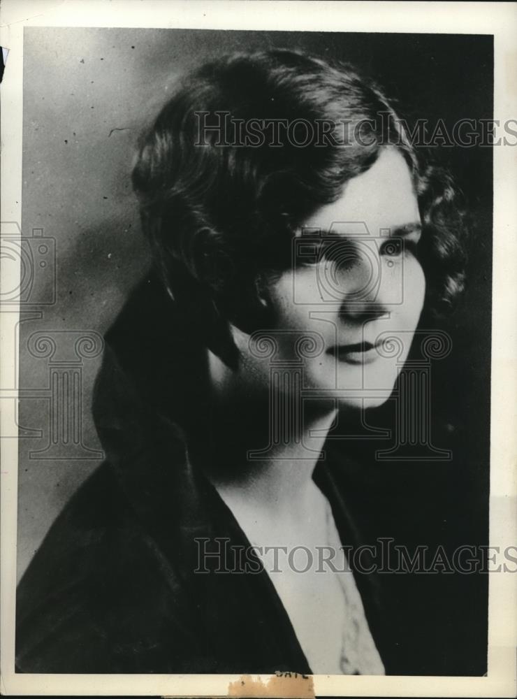 1931 Press Photo Geraldine Wendell to wed Pittsburgh Pirates' Howard Groskloss - Historic Images