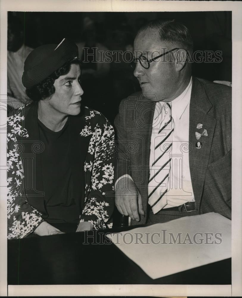 1938 Press Photo D.C. Mrs Ethel Mae Connor &amp; atty M Lane st Grand jury inquest - Historic Images