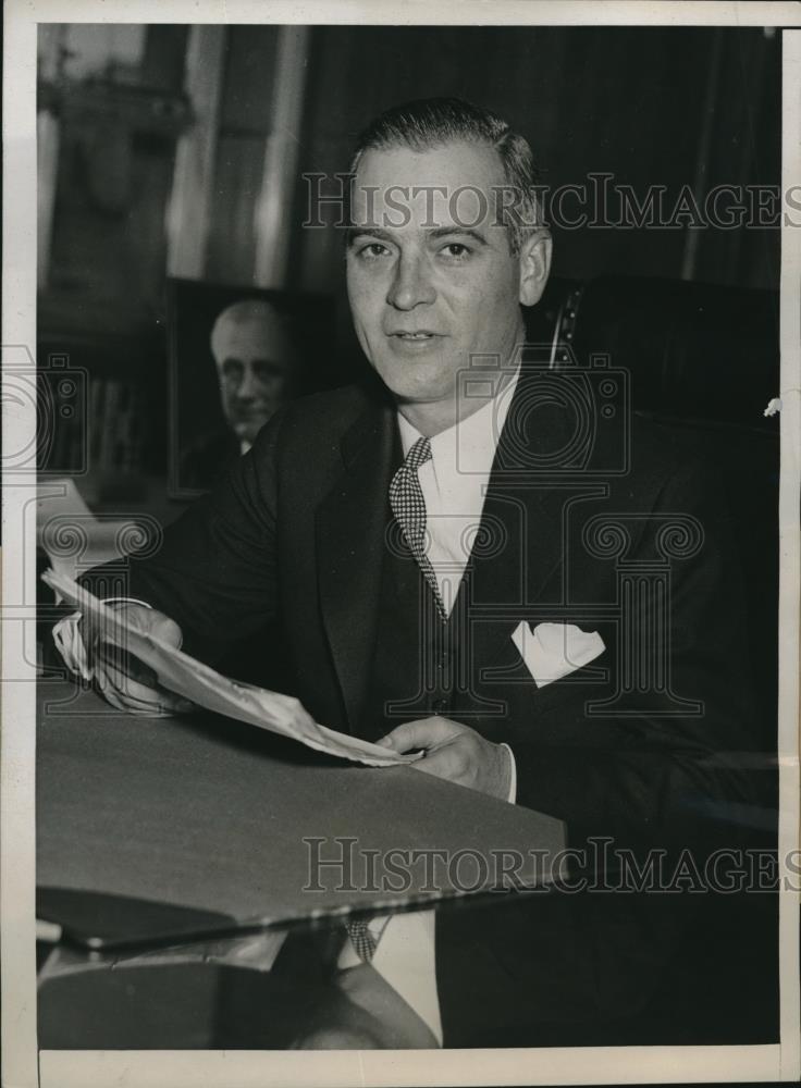 1934 Press Photo Chicago US Attorney General Dwight W Green - Historic Images