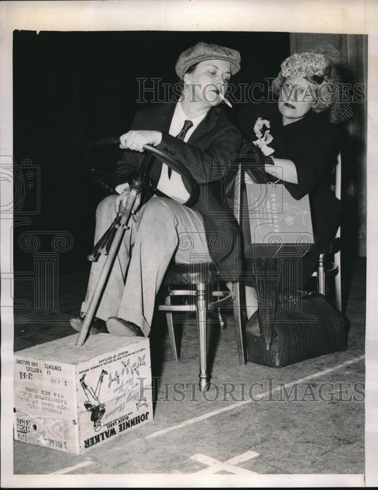 1940 Press Photo Wash.D.C. Women's Natl Press Club, Emma Busbee Kat Wilson - Historic Images