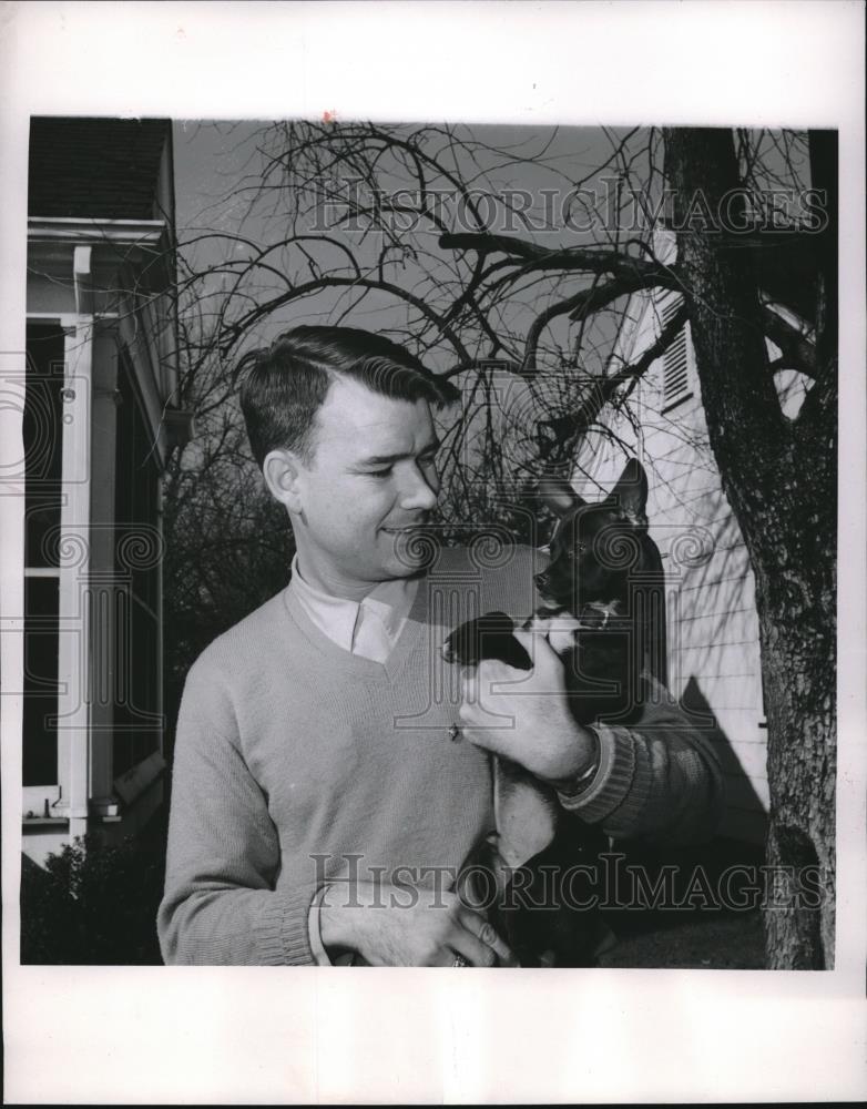 1955 Press Photo Lewis Kay Furman University Student - Historic Images