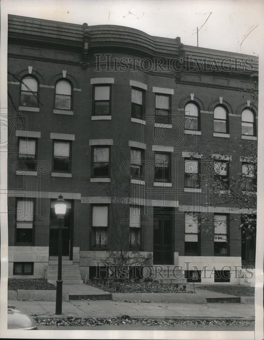 1937 Press Photo Baltimore, MD, Rooming house is home of Getuilo Vargas, Jr., - Historic Images