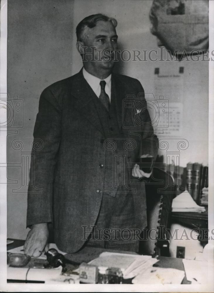 1935 Press Photo U. S. District Attorney S. S. Alexander - Historic Images