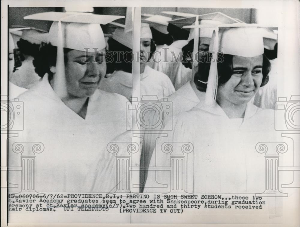 1962 Press Photo Xavier Academy Graduates 230 Graduates - Historic Images