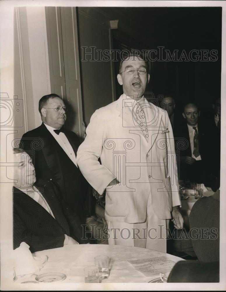 1938 Press Photo Senator James Mead Giving Speech - Historic Images