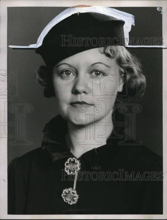 1934 Press Photo Mrs. John E. Winchester, Formerly Ethel Heller - Historic Images