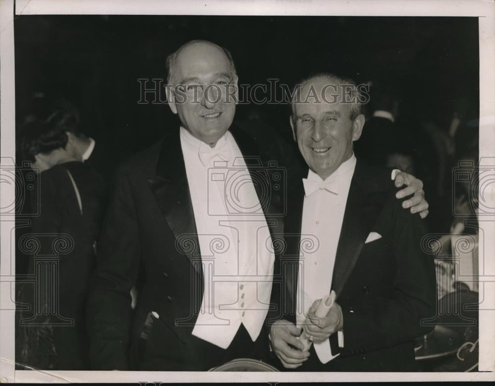 1936 Press Photo Pierre S. Dupont, John J. Raskos American Liberty League - Historic Images