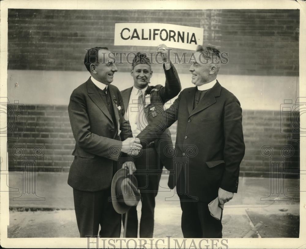 1925 Press Photo American Legion, Wm Patrick, Father J Lonegran of Calif. - Historic Images