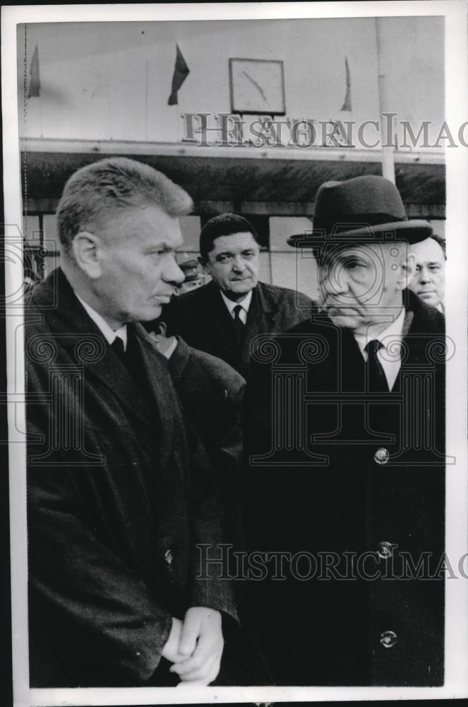 1968 Press Photo Soviet Premier Alexei Kosygin, Josef Smrkovsky, Czechoslovakia - Historic Images