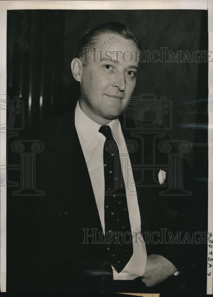 1938 Press Photo Clarence De Montreville, Convicted Mail Fraud Attempts Suicide - Historic Images