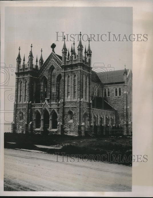 1938 Press Photo Church At St. Bernards Which The Patient Farmer & Fisher Folk - Historic Images