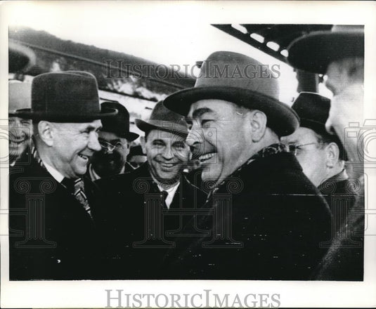 1965 Press Photo Soviet Premier Alexi Kosygin & Communist Party Chief - Historic Images