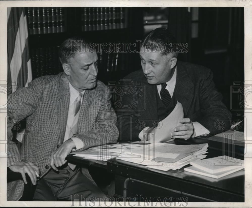 1948 Press Photo Atty Gen. John Dethmers, Harry Jackson - neb86711 - Historic Images