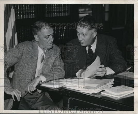 1948 Press Photo Atty Gen. John Dethmers, Harry Jackson - neb86711 - Historic Images