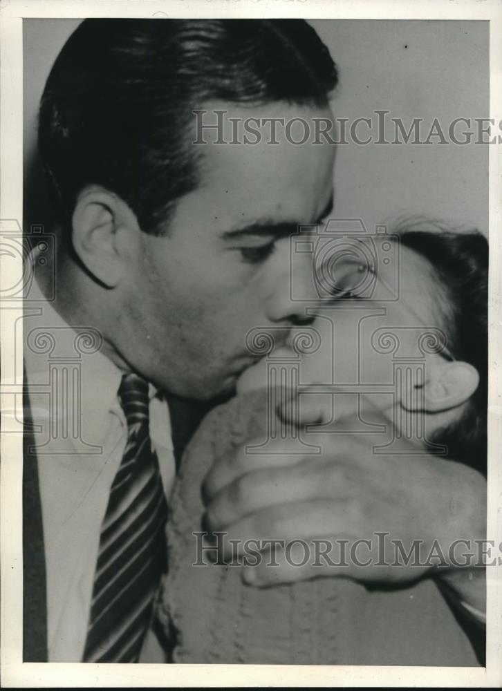 1940 Press Photo Wichita, Kans Steven Lawrence weds Elsie Hamm at jail - Historic Images