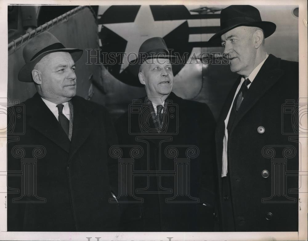 1948 Press Photo D.C. Charles Wennerstrum,Judges Ed Carter,George Burke - Historic Images