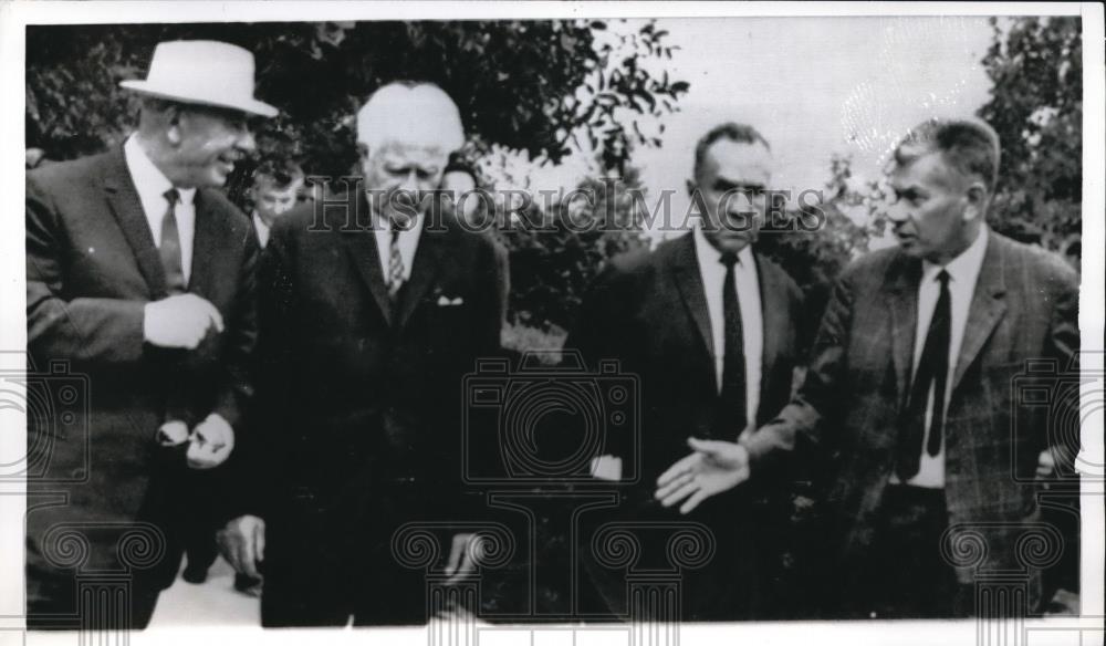 1968 Press Photo Soviet Premier Alexei Kosygin, Czech Leader Josef Smrkovsky - Historic Images