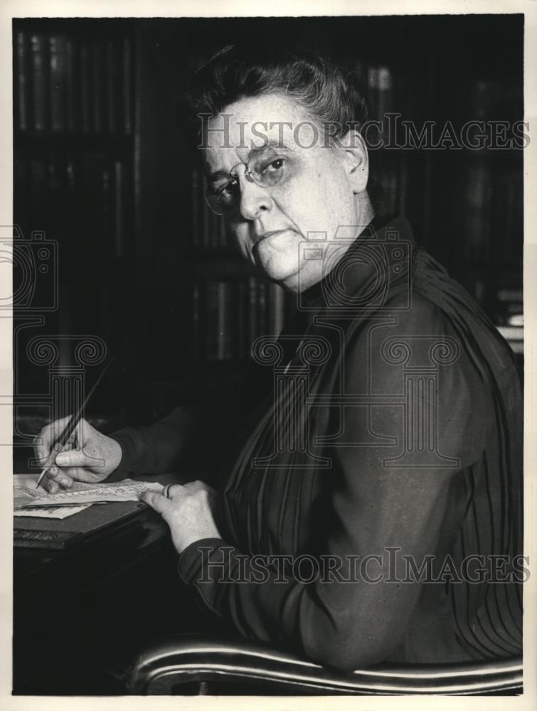 1933 Press Photo Mrs. Anna Wilmarth Ickes, Republican Member, Illinois - Historic Images