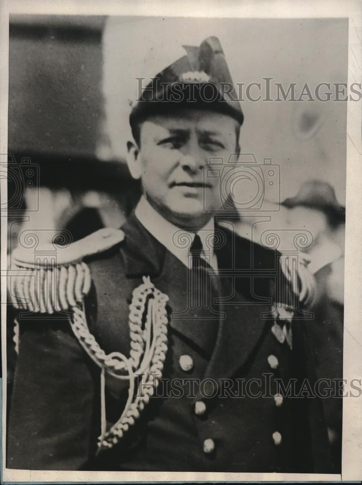 1927 Press Photo Captain Adolphus Andrews, Commandant of the U. S. Naval Base - Historic Images