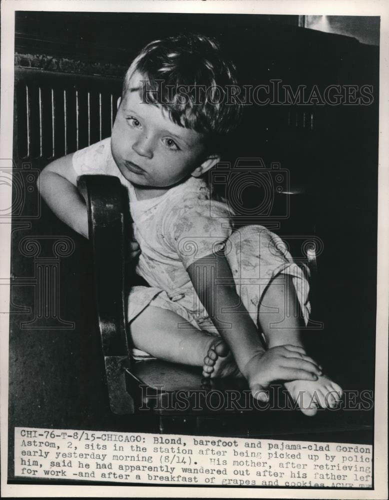 1947 Press Photo Gordon astrom Picked up by Police - neb88375 - Historic Images