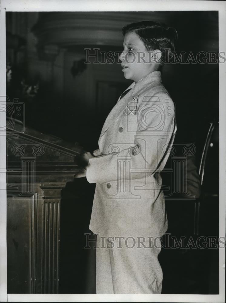 1934 Press Photo William David Cook of Junior Red Cross speaks at RC convention - Historic Images