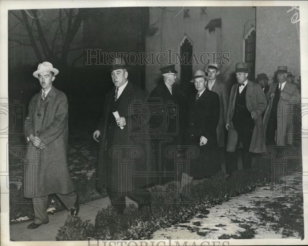 1934 Press Photo Fredericksburg Virginia Courthouse During Bell Poison Trial - Historic Images