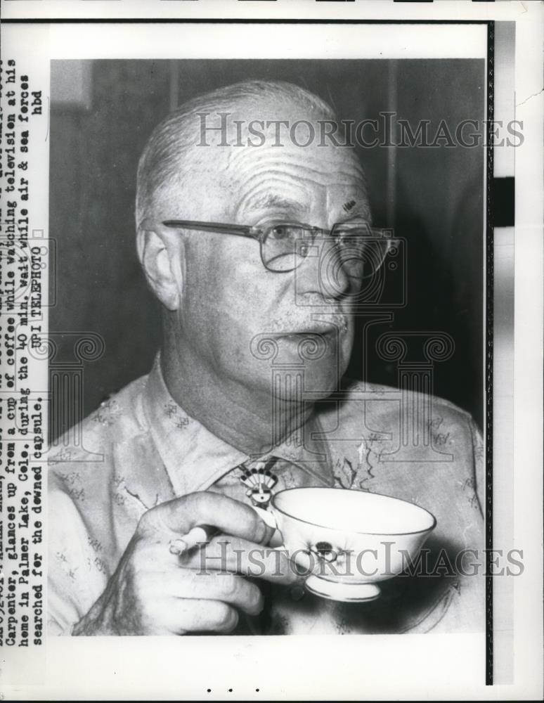 1962 Press Photo Mr Carpenter dad of astronaut Scott Carpenter - Historic Images