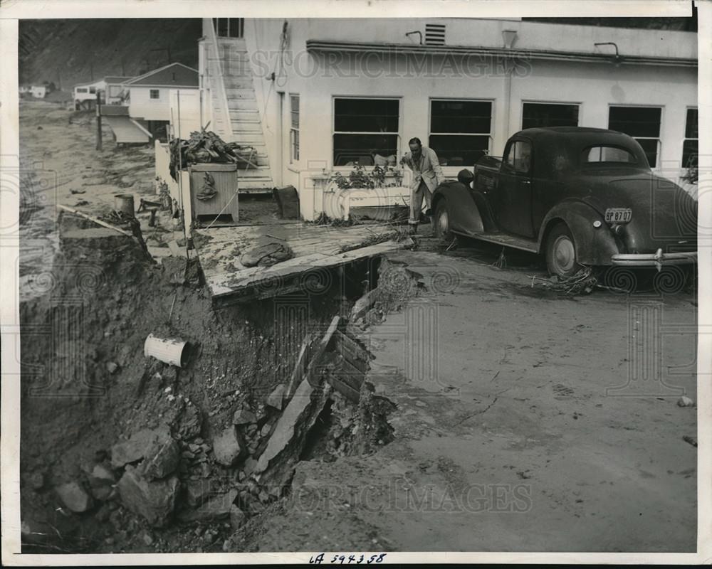 1941 Press Photo Los Angeles Flooding - Historic Images