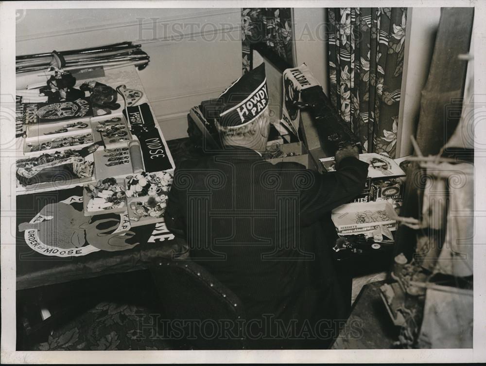 1937 Press Photo Moose convention in Cleveland, Ohio J. Vinnick - Historic Images