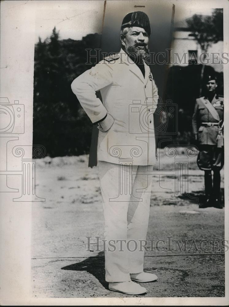 1935 Press Photo Italian Army Commander Attilic Terruzzi - Historic Images