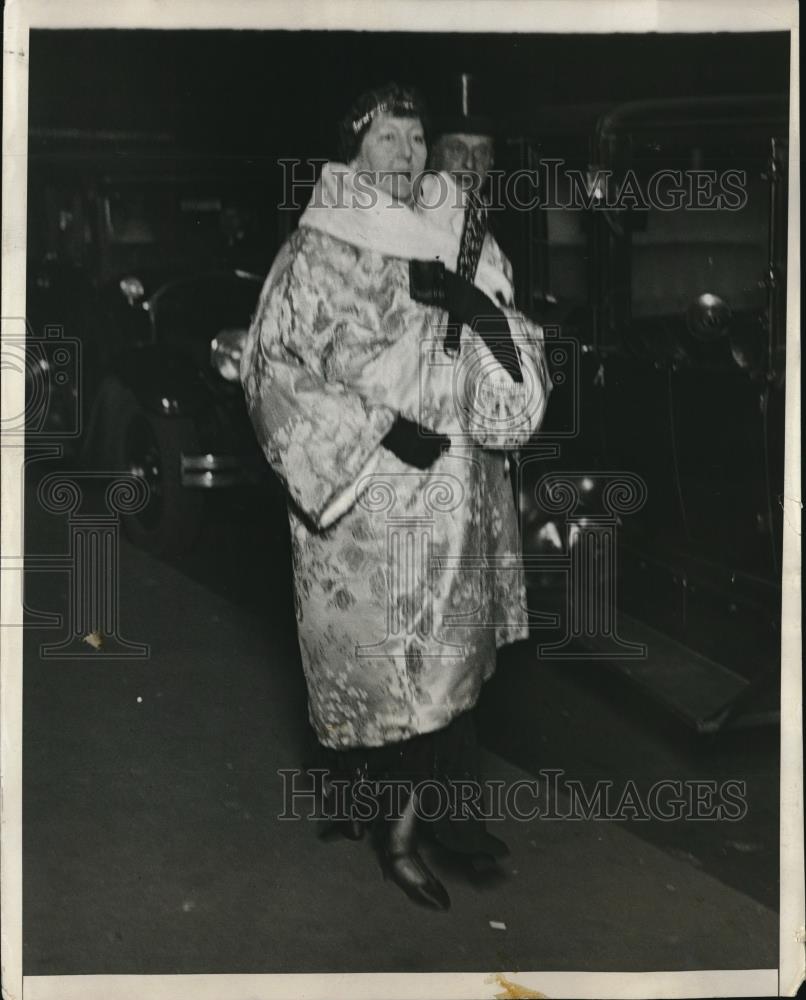 1931 Press Photo Mrs. R.T. Wilson Social Registrite Metropolitan House Opera - Historic Images