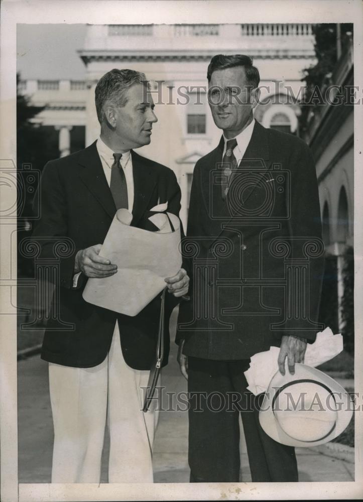 1936 Press Photo Asst Sec Of Agriculture Rexford Tugwell Talks - Historic Images