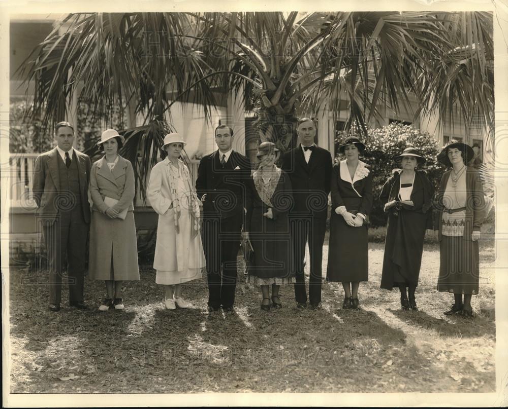 1934 Press Photo Descendants of Colonial Figures, R. Mrs. Mason, Mrs. Reese - Historic Images